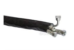 Schutzhülse TEXWRAP mit Klettverschluss, 75mm, Nylon beschichtet PU, +180°C, black, 